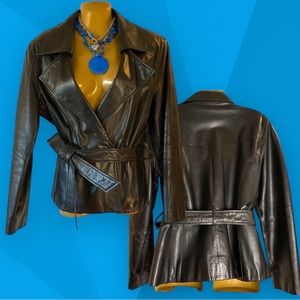 Preston & York Black Leather Jacket